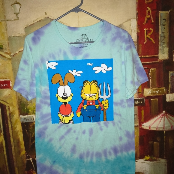 Garfield And Odie T-shirt - Picture 1 of 3